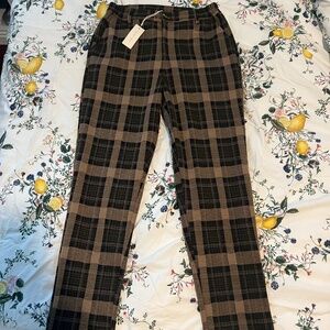 Gilded Intent Plaid Trouser Pant